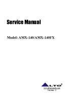 Alto AMX-140-FX - Service Manual